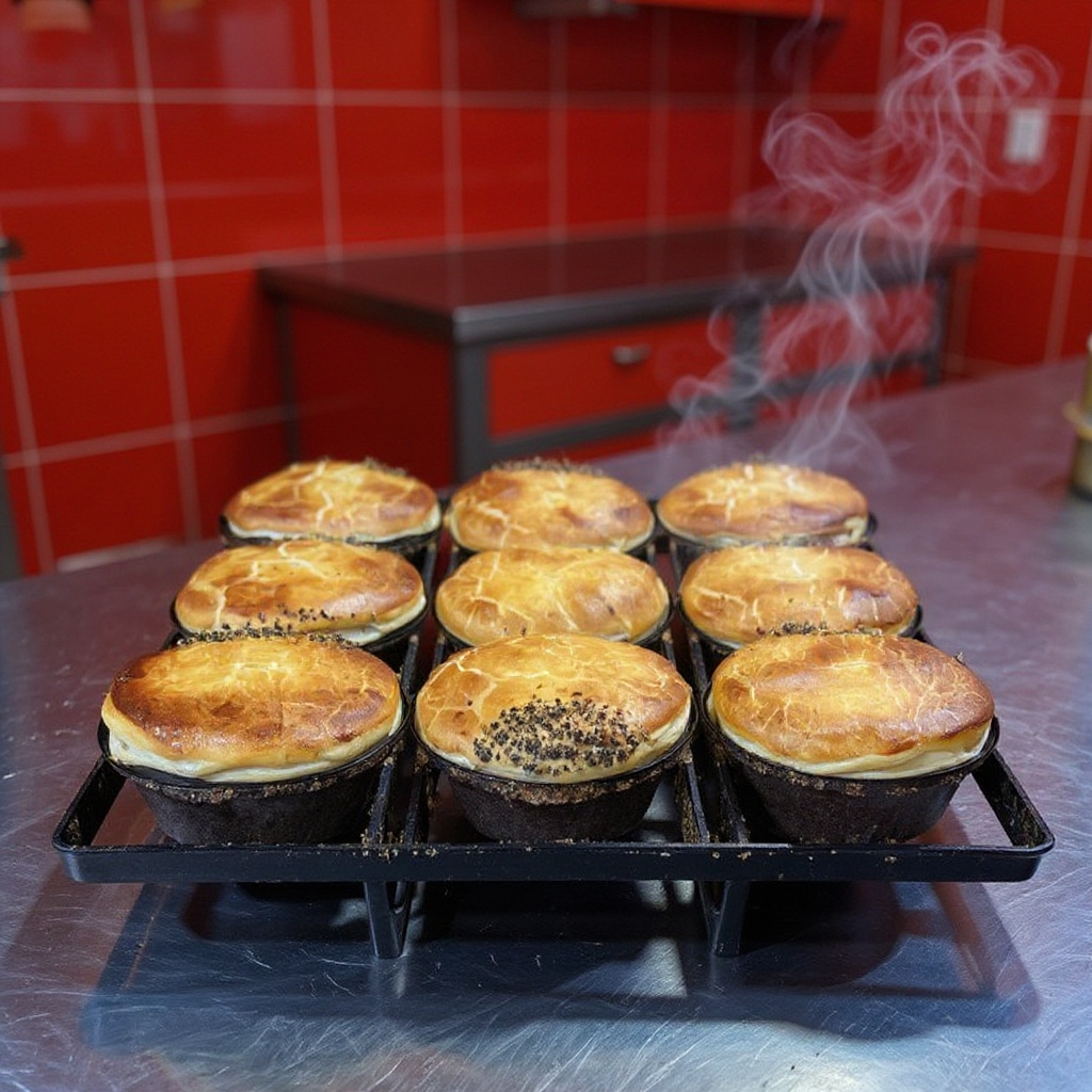 Chunky Pepper Steak Pie