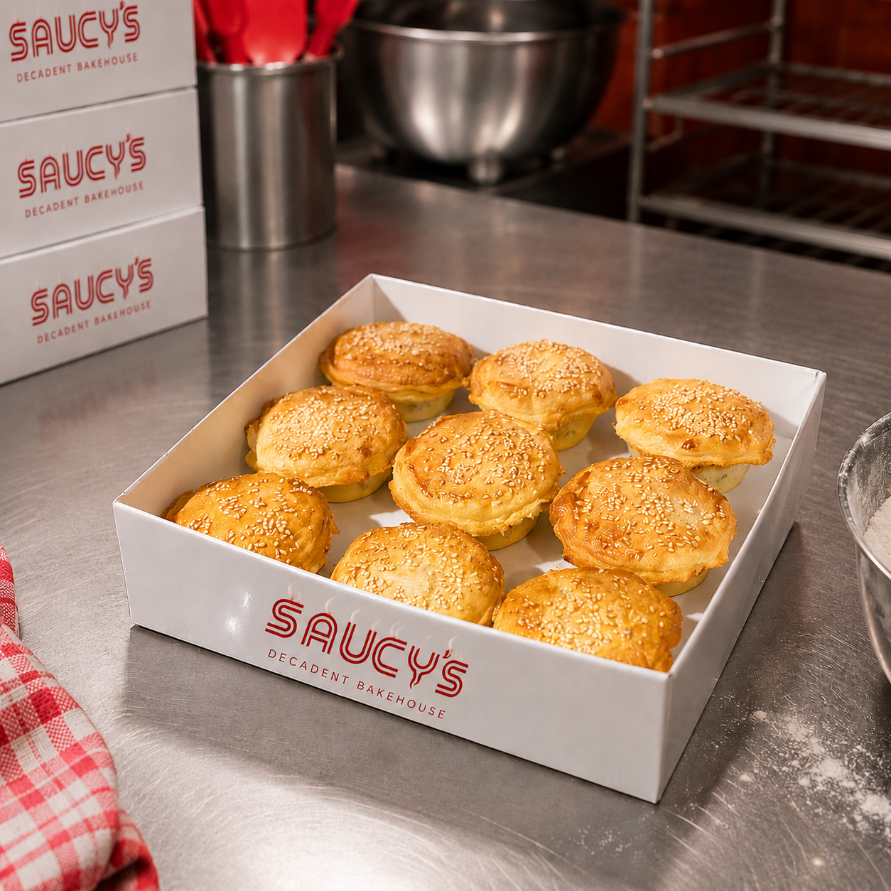 Party Chicken and Mushroom Pie (sold per dozen)